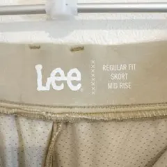 リー カーゴ無地 スコート ミニ丈 ベージュ 綿 Lee キュロットスカートのサムネイル