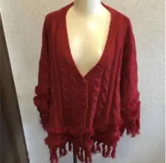 INGNI イング ポンチョ 赤 M 訳あり