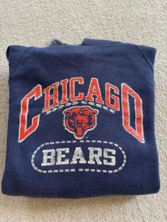USA製 champion NFL Chicago Bears パーカー ネイビのサムネイル