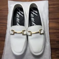 ホーキンススポーツ　ホワイトローファーERIN サイズ24.0cm