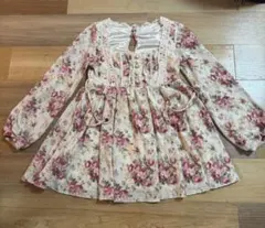 リズリサ LIZLISA 花柄ワンピース(チュニック?) LIZ LISA