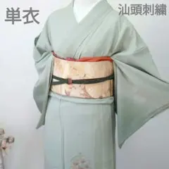 訪問着 セット 4点　a105B 正絹　単衣　スワトウ刺繍　七五三