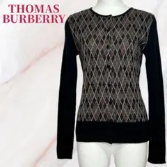 ししょう様用✨極美品✨トーマスバーバリー アーガイル柄 ニットカーディガン（M）