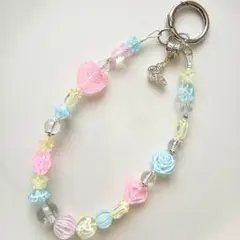 【No.237】ビーズストラップ　ハンドメイド　スマホ　携帯　アクセサリー