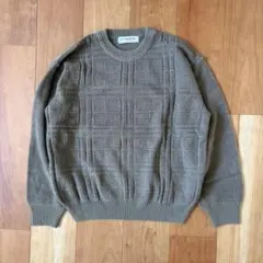 サ*ス様 美品 ニット セーター M ブラウン系 チェック