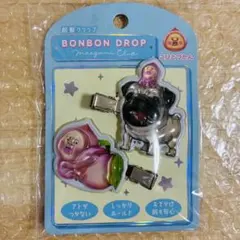 こびとづかん ボンボンドロップ 前髪クリップ 青　パグ