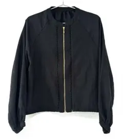 【新品Mサイズ】ワークマン女子 はしごレース ジップジャケット ブラックのサムネイル