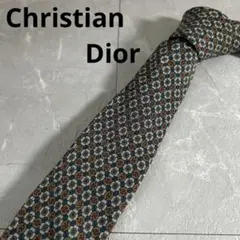 美品✨Christian Dior シルク100% ネクタイ 総柄 フランス製のサムネイル