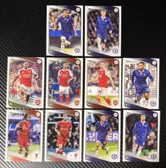 Topps UEFA チェルシー リバプール アーセナル選手カード 10枚セット