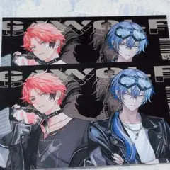 ぎゃうるふ　ランダムチェキ風カード　小柳ロウ　赤城ウェン