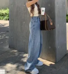 GRL ILLIT ストレートワイドデニムパンツ［cu533］