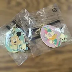 ディズニーリゾート　イースター　キーホルダー　ミッキー&ディジー