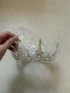 シルバー クラウン型ティアラ 未使用
