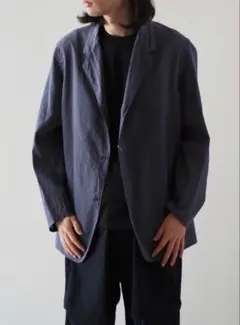 COMOLI コモリ 24SS コットンシルクジャケット 2 ネイビーのサムネイル