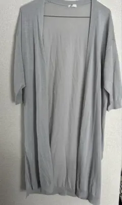 COLZAグレーのロングカーディガンMハニーズ