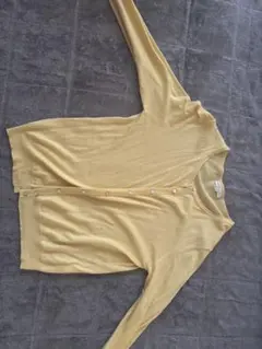 earth music&ecology Mサイズ イエローカーディガン