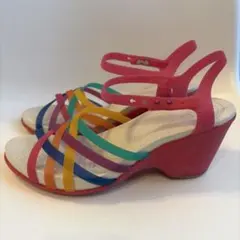 crocs w10 カラフルストラップサンダル ワラチェ