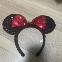 ミニーマウス スパンコールカチューシャ