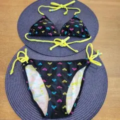 ROXY　Sサイズ　ハート柄 セパレートビキニ
