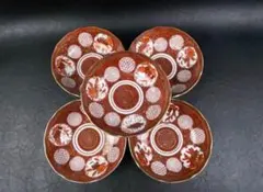 ふ*く様 なまこ皿5枚セット 九谷焼 赤絵 金彩銘々皿 骨董品 ふ*く様 なまこ皿5枚セット 九谷焼 赤絵 金彩銘々皿 骨董品 - メルカリ