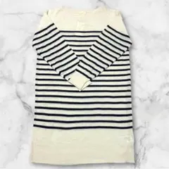 【新品】earth music&ecology 長袖ボーダートップス