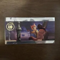 【新品未使用】ズートピア2　オーマイカフェ　特典　箔押しカード　ニック