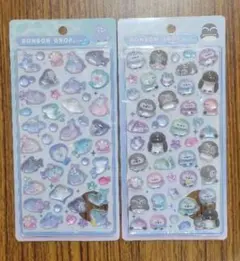 【新品未開封】ボンボンドロップシール 水族館限定 サメ ペンギン 2枚組