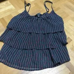 Forever21 キャミソール　シフォン　ストライプ