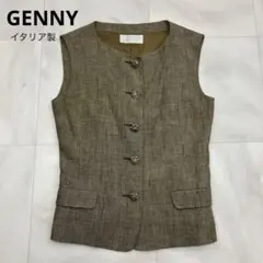 giannetta ベスト インポートデザイン イタリア製 ストライプ ブラウン giannetta ベスト インポートデザイン イタリア製 ストライプ ブラウン