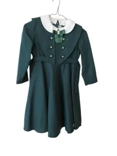 【卒園式・入学式に】120 フォーマルワンピース グリーン 上品デザイン