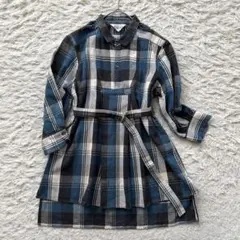 美品 バーバリーロンドン 長袖シャツワンピース ノバチェック キッズ