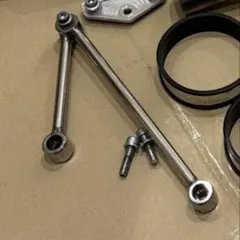 カブ専用 フロントサブダンパー 改良版（ロックナット付）※社外品