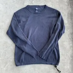 希少　90s〜 OLD STUSSY ニット　ギミック　archive 紺タグ