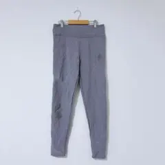 グレー ストレッチ レギンス 裏起毛 もこもこ 秋冬 訳あり レディース