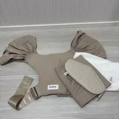 コニー　フレックス　抱っこ紐 ベージュ XS-XL ヘッドサポート付