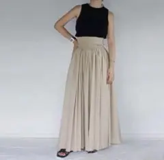RBS ベージュ フレアスカート