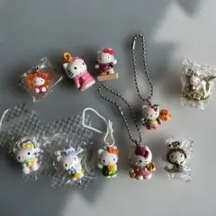 激レア☆ハローキティ☆ボールチェーンマスコットプレート15種☆1998 激レア☆ハローキティ☆ボールチェーンマスコットプレート15種☆1998