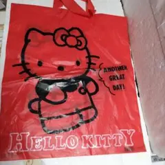 Hello Kitty ショッピングバッグ 赤