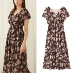 ジルスチュアート❤タグ付新品❤定価17270円フラワー プリント ワンピース