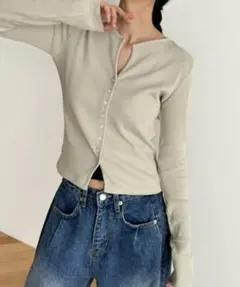 CANALJEAN Elmar ／ リブスキッパーカーディガンのサムネイル