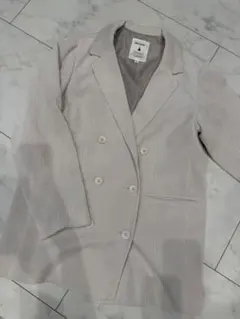 ニコアンド　niko and… ジャケット　コーデュロイ　シルバー　グレー　白