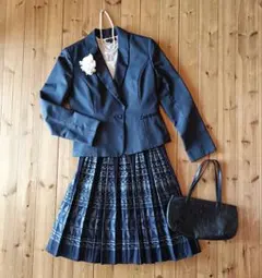 入学式 コムサイズム セットアップ ジャケット+リバーシブルプリーツスカート