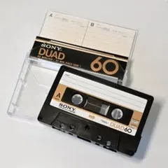 激レア／使用済内容消去済：SONYの高級Duadカセットテープ60分２ケース 激レア／使用済内容消去済：SONYの高級Duadカセットテープ60分2