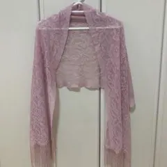 ストール　ショール　結婚式　パーティー　ピンク色