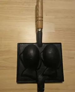 昭和レトロ】 鉄鋳物 たい焼き器 2つ焼き オール鉄製 重量約1.33kg