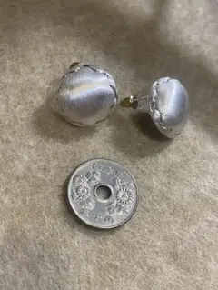 シルバー 丸型ピアス