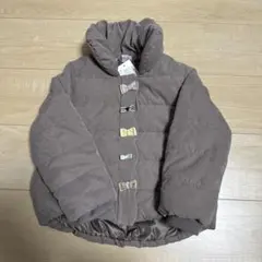 プティマイン　中綿リボンコート 110