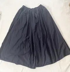 シーズンリーズン　ガウチョパンツ スカーチョ　軽量素材 フレアシルエット　黒　M