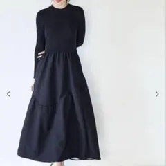 coca エンボスニットドッキングワンピース