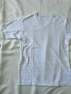②UNIQLO ホワイト Vネック Tシャツ M